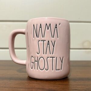 Rae Dunn Nama’ Stay Ghostly Pink Ceramic Mug